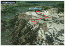 Unsere Aufstiegsroute