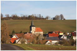 Blick ber Flinsberg hinber zum Warteberg. Dort befindet sich die "Neue Mitte".