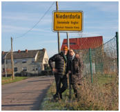 In Niederdorla wurde der erste Mittelpunkt Deutschlands nach der Wende, am 20.10.1990 ermittelt