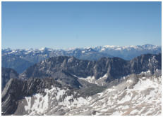 Blick von der Zugspitze ber die Alpen