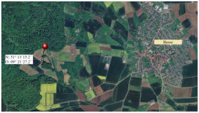 Lageplan: Hier befindet sich der Mittelpunkt bei Besse 