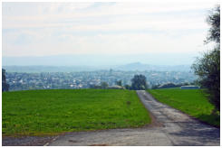 Blick auf Besse vom Wanderparkplatz aus, der sich in der N�he des Mittelpunktes befindet