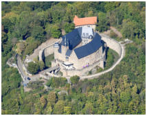 Blick auf das Schloss Spangenberg