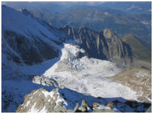 Blick von der Tte Rousse-Htte ins Tal