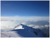Gipfelblick vom hchsten Punkt der Alpen