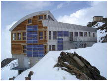 Die Refuge de la Tte Rousse liegt auf einer Hhe von 3.167 m