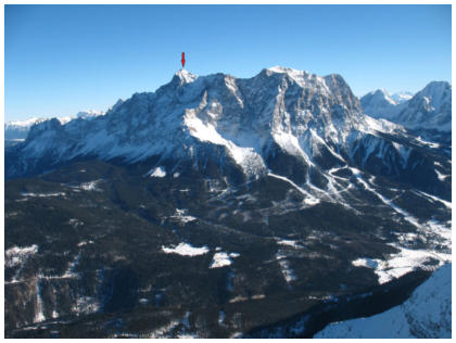 Blick zur Zugspitze